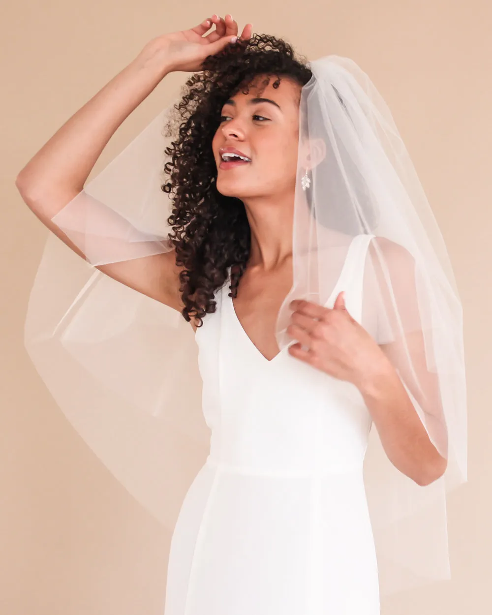 2-Layer Cut Edge Wedding Veil