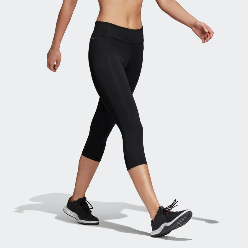 Adidas Designed 2 Move Climalite 3/4 Leggings Black CE2046