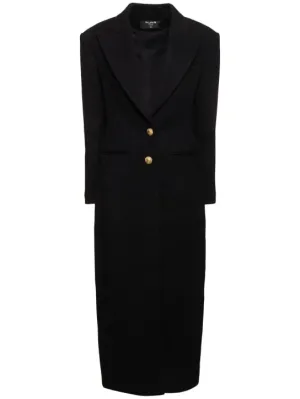 Balmain   Wool &amp; cashmere long coat 