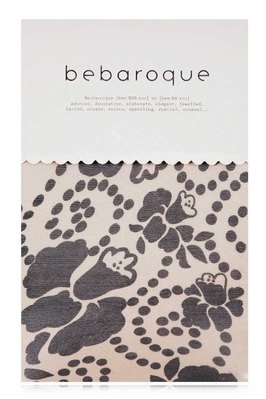 BEBAROQUE LOLITA Nude Black Tights