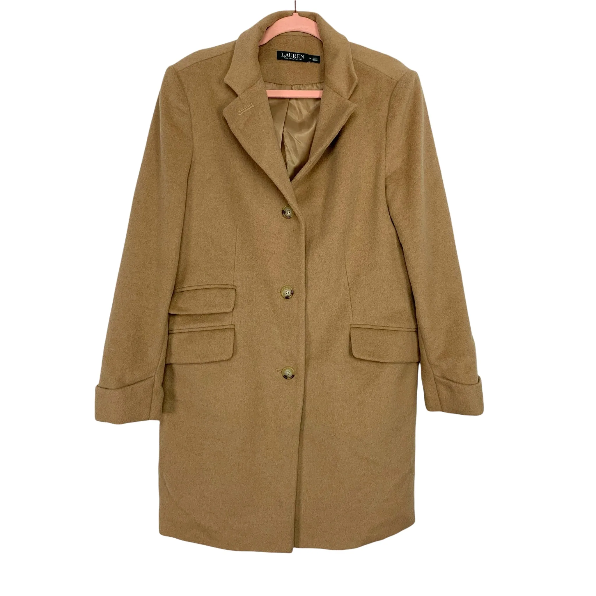 Lauren Ralph Lauren Camel Coat- Size 14 (see notes)