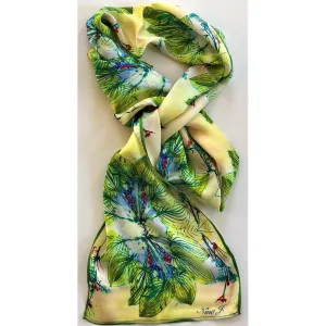 Leaf Crown Silk Scarf
