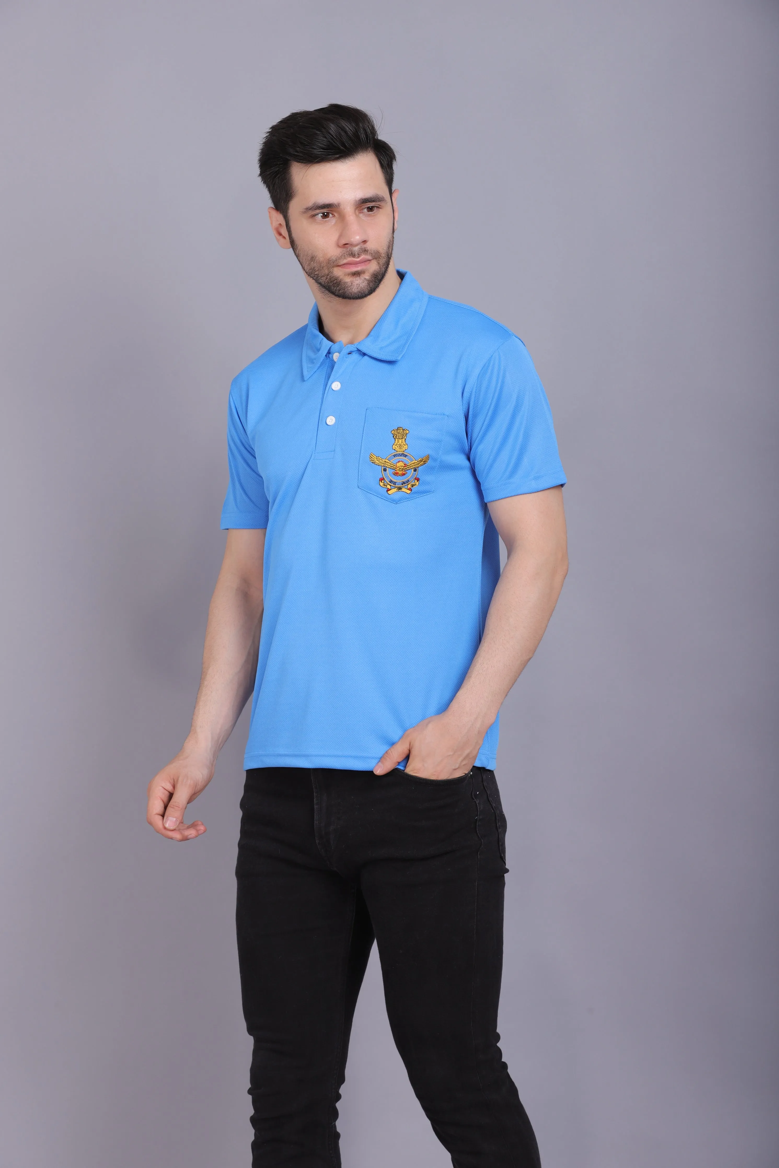 Men's AF Logo T Shirt Sky Blue