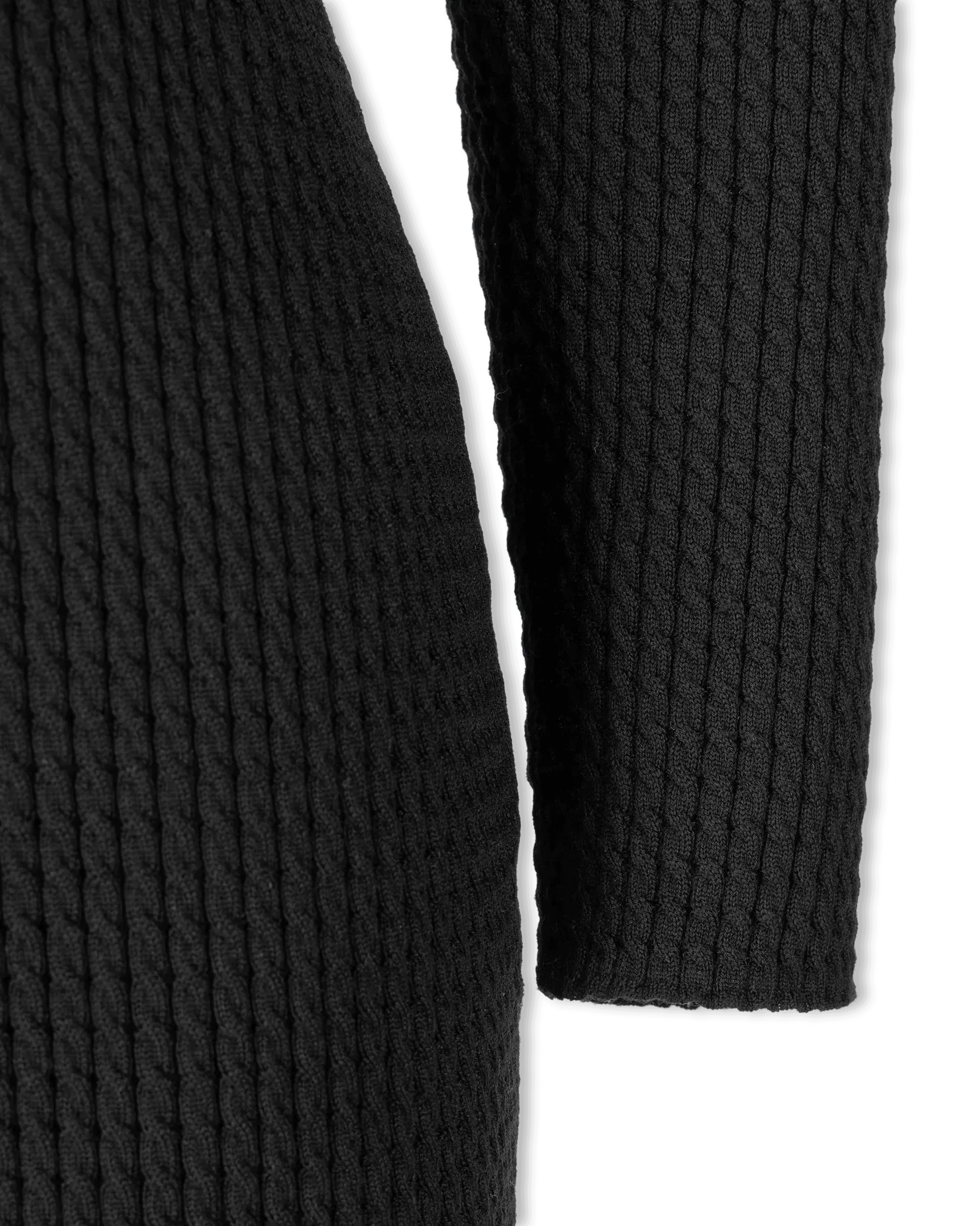 Micro Cable Wool Fitted Dress
