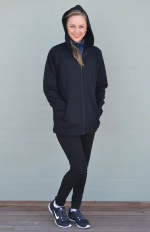 Pre Loved: 100% Wool Fleece Hoody Jacket (size small)