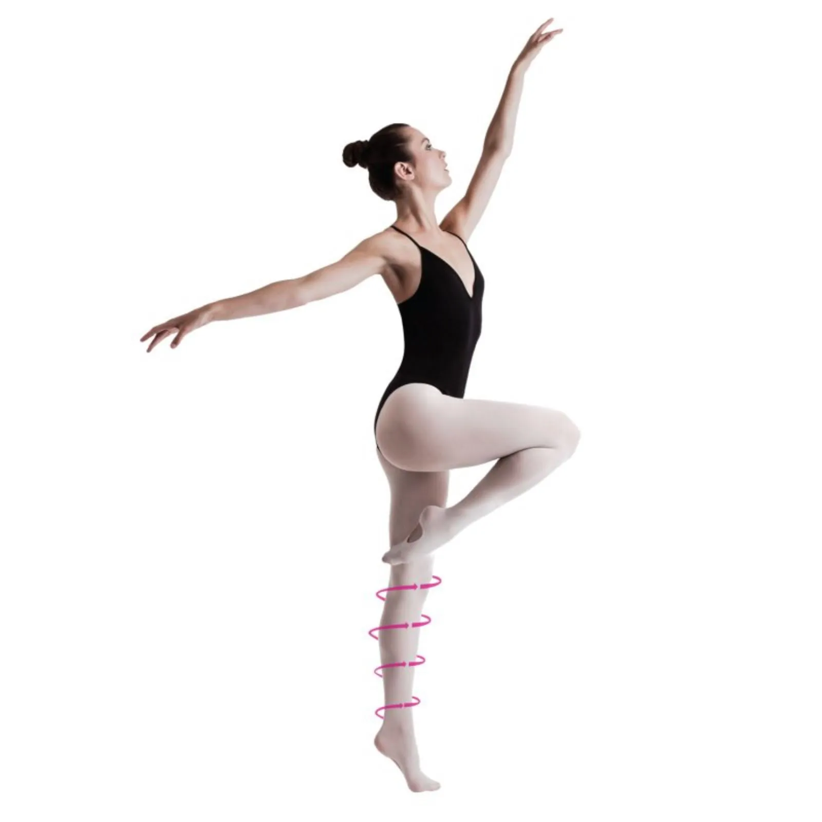 'SILKY' BRAND SUPPORT  70 DENIER THEATRICAL PINK CONVERTIBLE BALLET DANCE TIGHTS